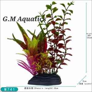 Artificial  plant M-741 Pack of 2 pieces 18cm tall