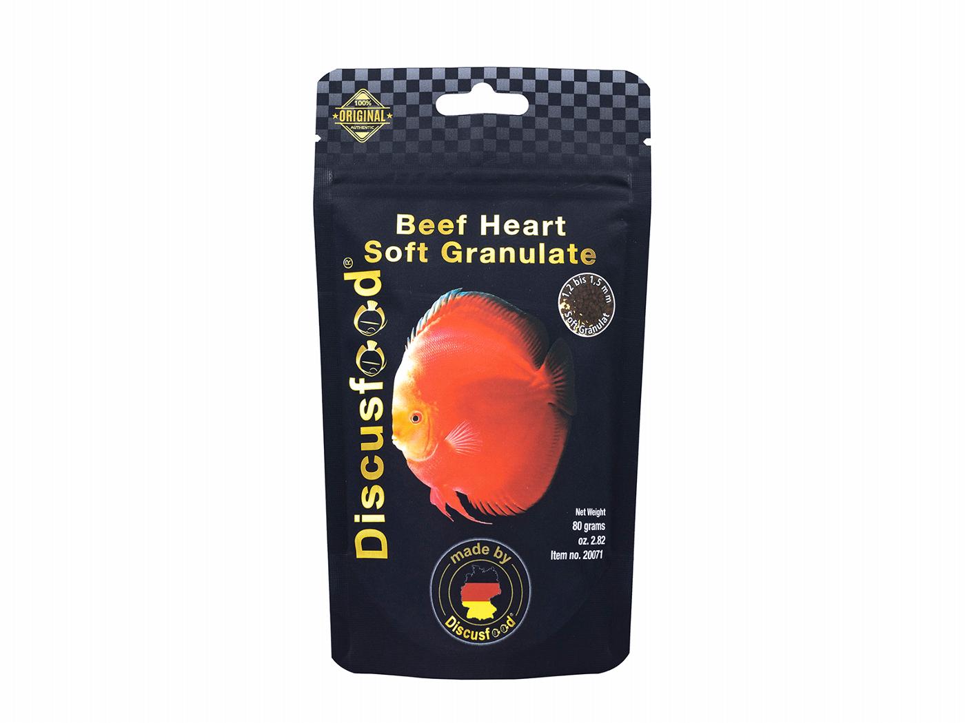 Discusfood Beef Heart Soft Granules 80g