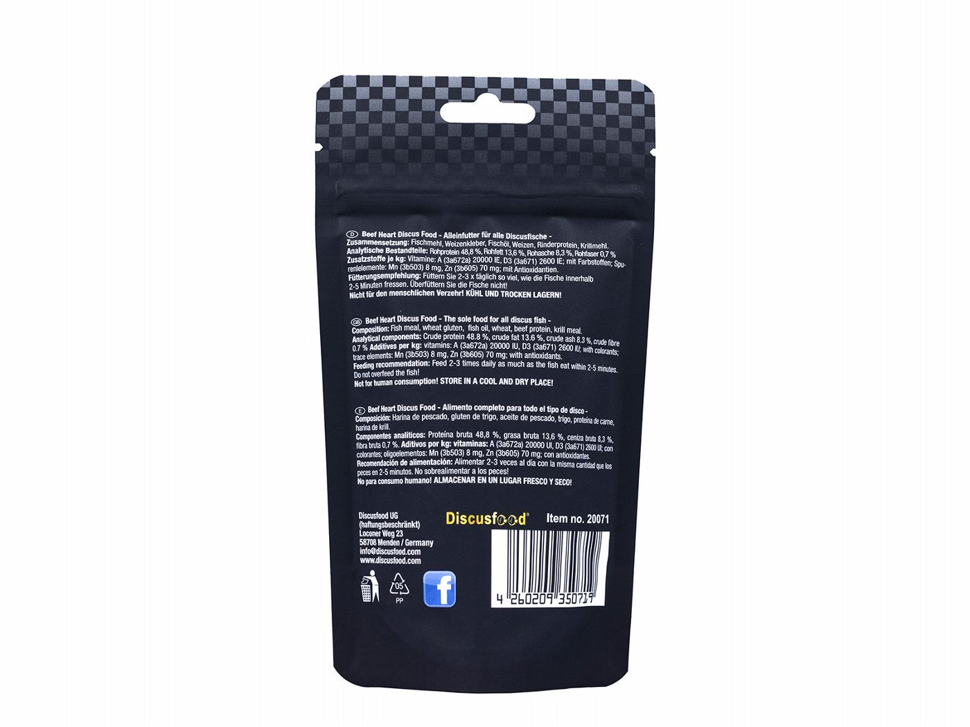 Discusfood Beef Heart Soft Granules 80g - Image 3