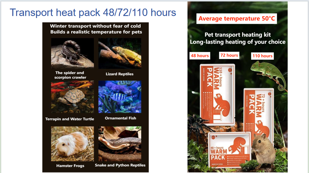 Thermal Heat Pack For Transport Live Fish Insects Reptiles Plants Warm Heat Pack 48 hours - Image 2