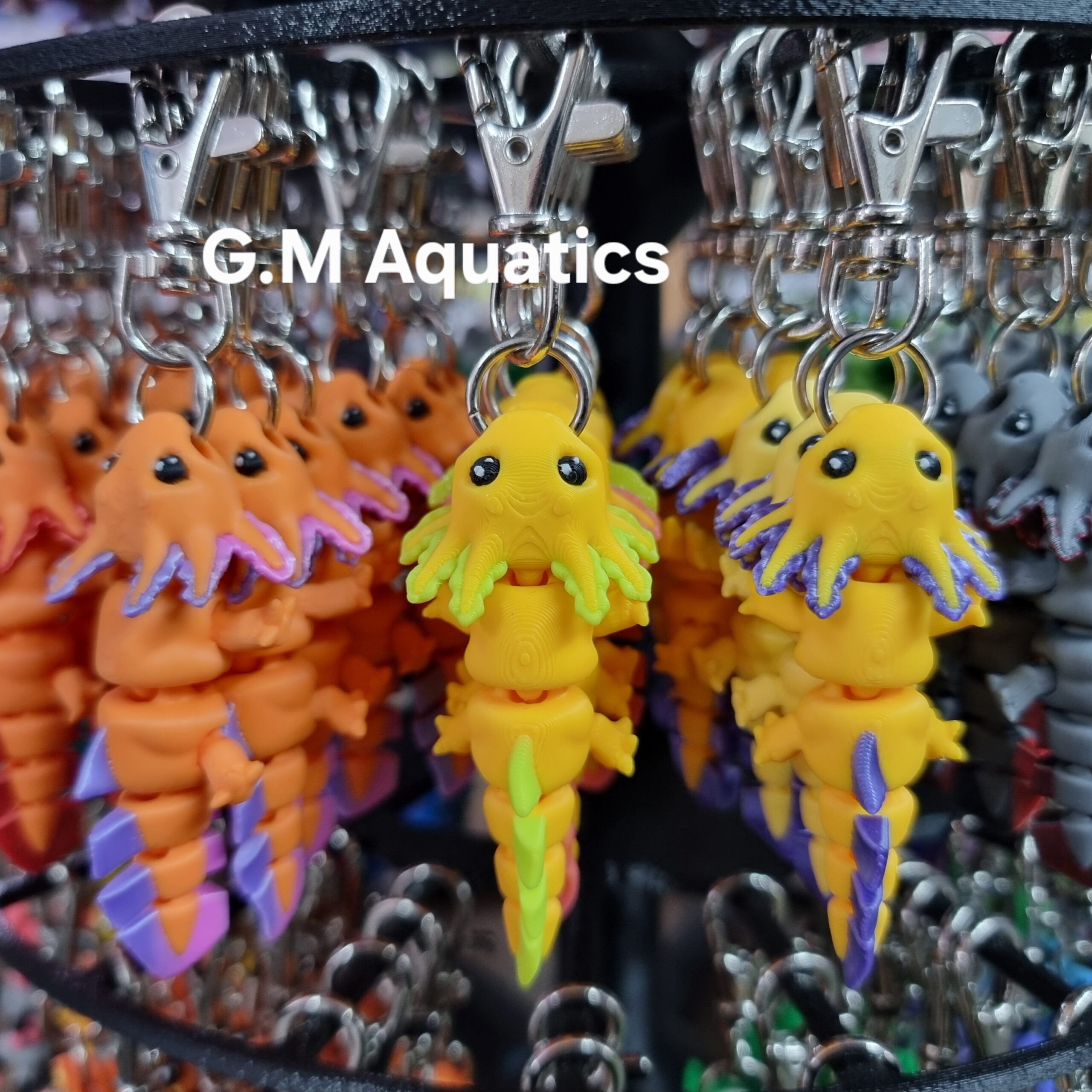 Movable Axolotl Keyring – Cute, Colourful & Fun! 🩵🩷 - Image 13