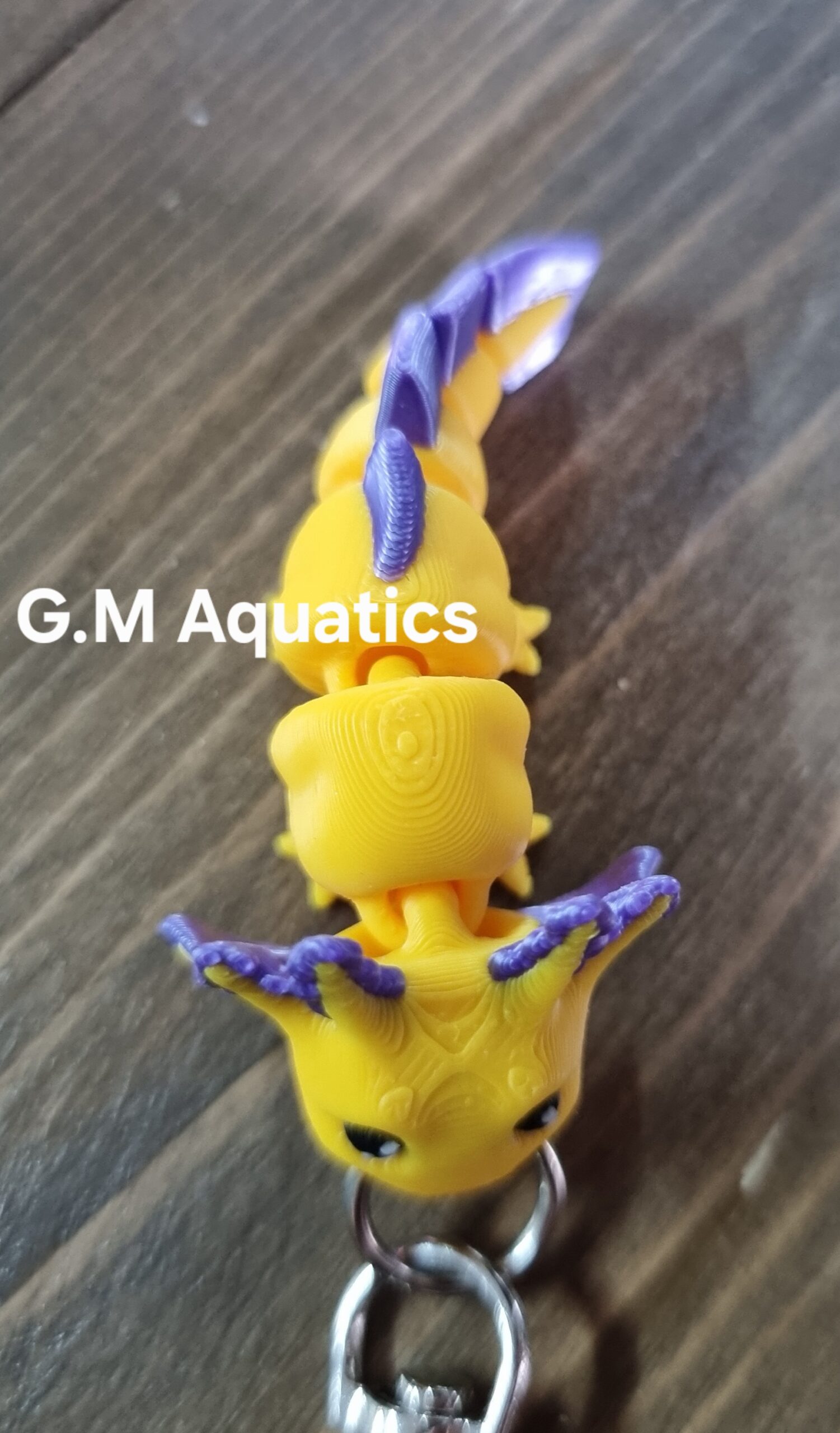 Movable Axolotl Keyring – Cute, Colourful & Fun! 🩵🩷 - Image 6