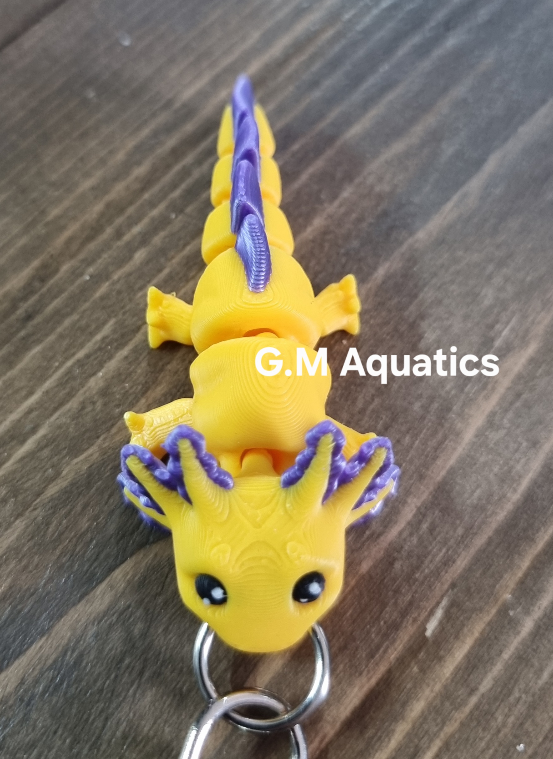 Movable Axolotl Keyring – Cute, Colourful & Fun! 🩵🩷 - Image 10